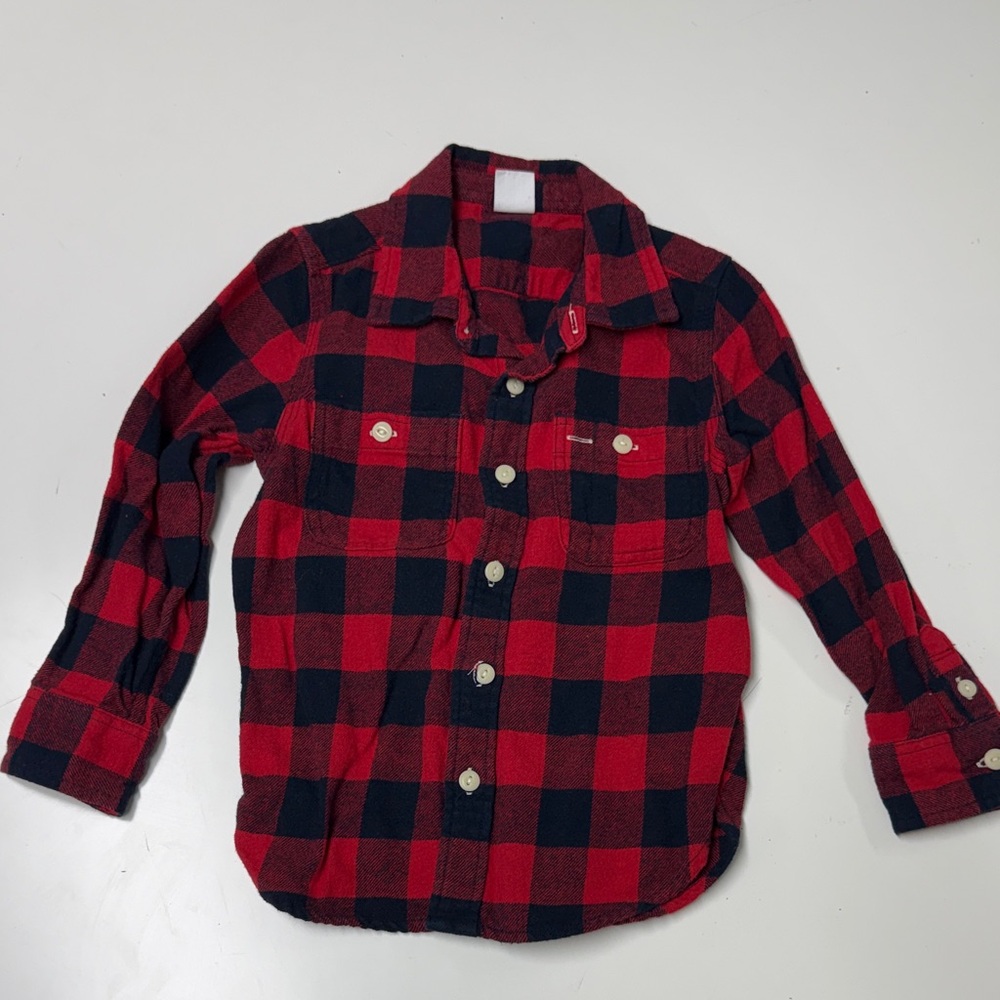 Gap Kids Res and Black Buffalo Plaid Kids Shirt
